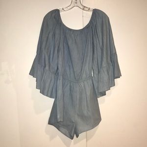 DENIM ROMPER